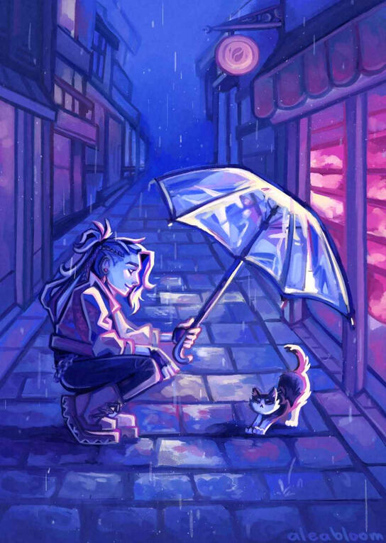 Fullbody Ilustration with Background